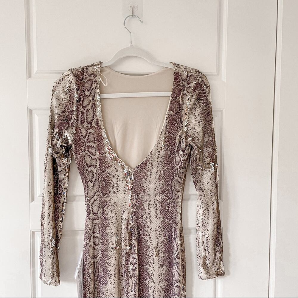 NWT Dress the Population Python Sequin Emery Shea… - image 10